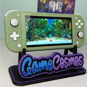 Sleek Green Handheld Gaming Console